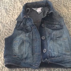 short sleeved jean jacket